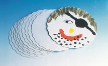 Karton - schijven - rond - blanco - set van 30