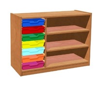 Kast - Basic - Modulo - Kistenrij Links - lichte esdoorn - per stuk