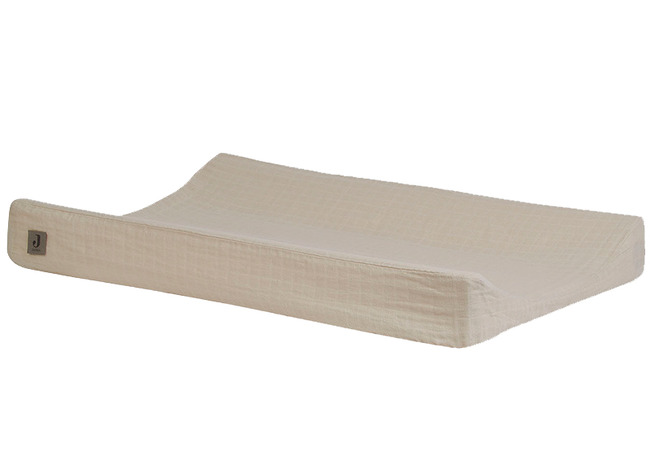 Aankleedkussenhoes - Jollein Wrinkled Cotton - 50 X 70 Cm - Nougat - Per Stuk
