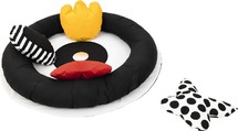 Speelmat - contrast mat met kussen - mat met 4 kussens
