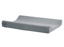 Aankleedkussenhoes - Jollein Basic Knit - 50 x 70 cm - stone grey - per stuk