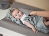 Aankleedkussenhoes - Jollein Basic Knit - 50 x 70 cm - stone grey - per stuk