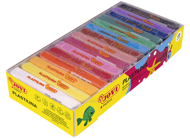 Boetseerklei - Jovi Plastilina - Aanvullende Kleuren - 350 G - Set Van 15 Assorti