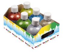 Verf - plakaatverf - Toycolor - glitter - 250 ml - set van 6
