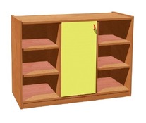 Kast - Basic - Modulo - Deur Midden - beuk - deur appelgroen - per stuk