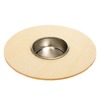 Hout - Kaarsenhouder - Rond 4St