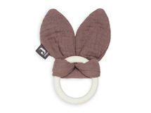 Bijtring - jollein - siliconen bunny ears chestnut