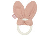 Bijtring - Jollein - siliconen bunny ears rosewood - per stuk