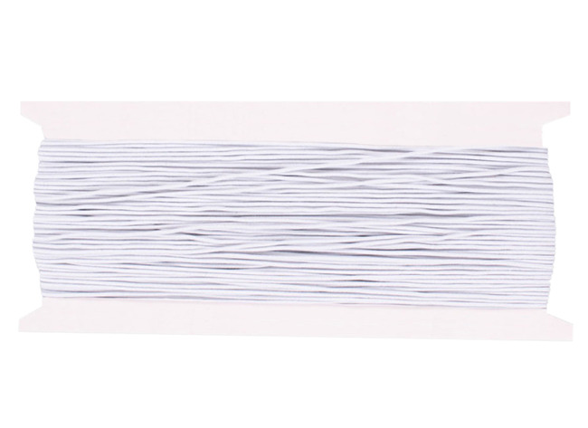Koord - Elastiekdraad - 1,0 Mm X 25 M - Wit - Per Stuk