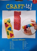 Hout - deco - fluitjes 5st