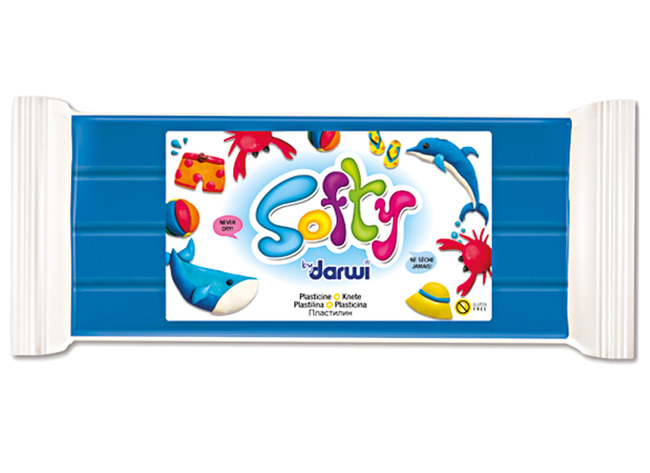 Boetseerklei - Darwi Softy - 500 G - Blauw - Per Stuk