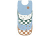Textiel - slabber - Lassig - waterproof - happy rascals smile sky blue - set van 5