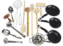 Outdoor keukentjes - toebehoren - moddertaart set - set van 21