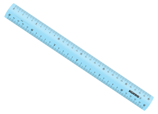 Lat - Kores - Transparant - 30 Cm - Per Stuk
