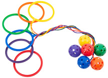 Bal - voetspringbal - EDX Education- set van 6 assorti