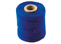 Koord - katoen - 0,1 cm x 65 m - macramé - donkerblauw - per stuk