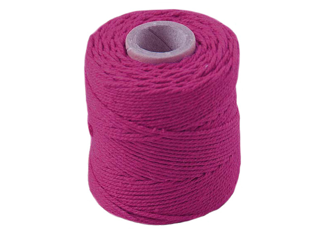 Touw - Katoen - 1,0 Mm X 65 M - Macramé - Fuchsia - Per Stuk