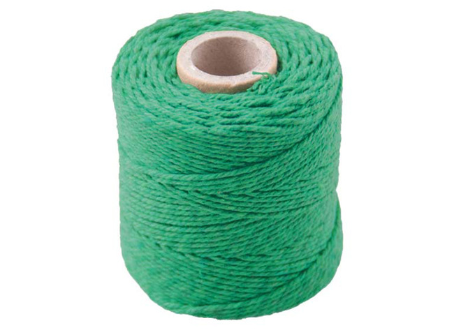 Touw - Katoen - 1,0 Mm X 65 M - Macramé - Groen - Per Stuk