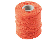 Koord - katoen - 0,1 cm x 65 m - macramé - oranje - per stuk