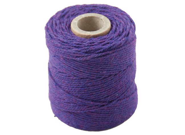 Touw - Katoen - 1,0 Mm X 65 M - Macramé - Paars - Per Stuk
