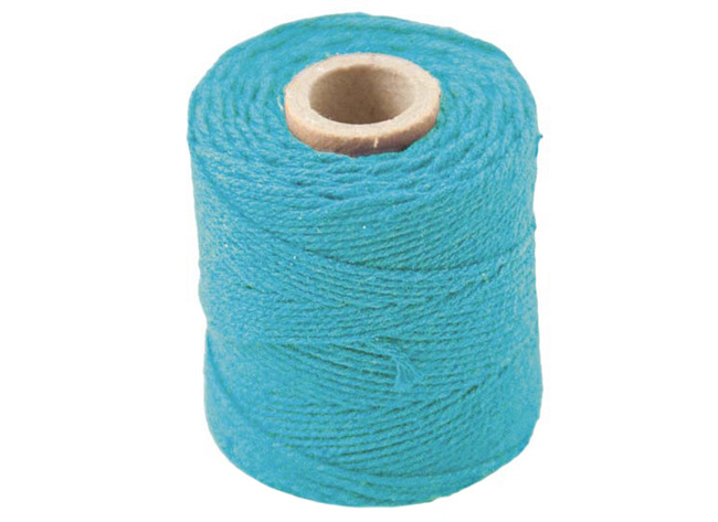 Touw - Katoen - 1,0 Mm X 65 M - Macramé - Turkoois - Per Stuk