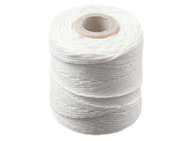 Koord - katoen - 0,1 cm x 65 m - macramé - wit - per stuk