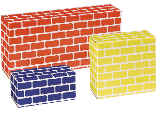 Bouwset - Blokken - Kartonstenen - Set Van 52 Assorti