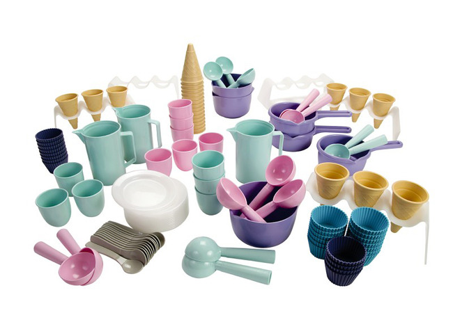 Zand - Kookset - Eetset - Dantoy - Ijsjes - Gebakjes - Set Van 112 Assorti