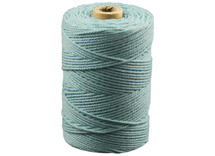 Touw - katoen - 1,5 mm x 140 m - macramé - azuurblauw - per stuk