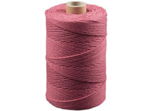 Koord - katoen - 0,1 cm x 140 m - macramé - fuchsia - per stuk