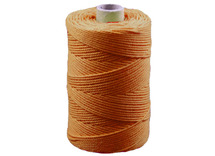 Koord - katoen - 0,1 cm x 140 m - macramé - oranje - per stuk