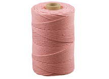 Koord - katoen - 0,1 cm x 140 m - macramé - rose - per stuk