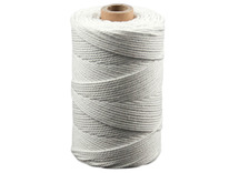 Koord - katoen - 0,1 cm x 140 m - macramé - wit - per stuk