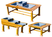Outdoor - water - watertafel cascade set van 3