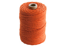 Koord - katoen - 0,2 cm x 70m - macramé - oranje - per stuk