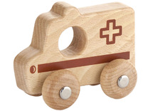 Voertuigen - hout - mijn eerste ambulance -  per stuk