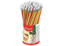 Potloden - grafietpotloden - Maped Black'Peps - HB - driekantig - met gumtip - set van 72