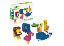 Blokken - Biobuddi - Educatieve Set - De Savanne 60 Stuks