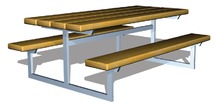 Outdoor - Picknicktafel - Metalen Onderstel - Mini
