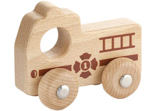 Voertuigen - hout - mijn eerste brandweerwagen -  per stuk