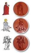 Stempel - kerstmis - ke rstfiguren - ass/12