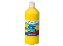 Verf - polyvinylverf - Creall Gloss - 500 ml - geel - per stuk