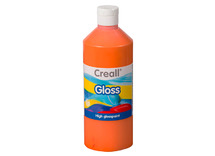 Verf - polyvinylverf - Creall Gloss - 500 ml - oranje - per stuk