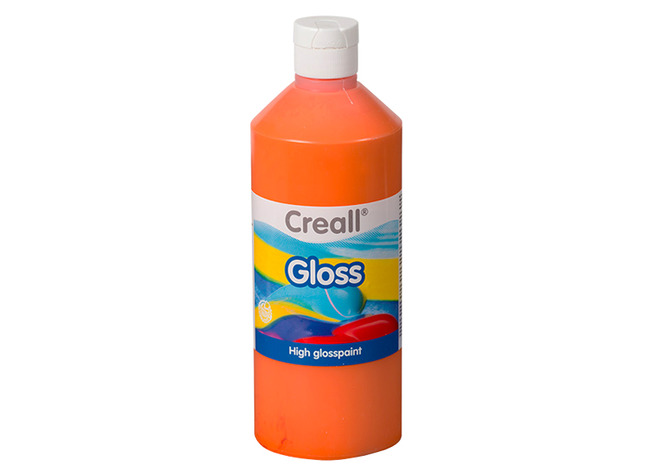 Verf - Polyvinylverf - Creall Gloss - 500 Ml - Oranje - Per Stuk