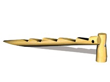 Schuine balanceerboom met treden