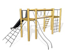 Robinia, speeltoren met loopbrug