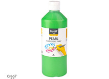 Verf - parelmoerverf - Creall Pearl - fles van 500 ml - groen - per stuk
