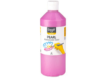 Verf - parelmoerverf - Creall Pearl - fles van 500 ml - roze - per stuk