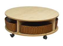 Speeltafel - Mobiele Ronde Speeltafel - 4 mandjes - per stuk