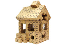 Constructieblokken - karton - cardblocks - set van 50